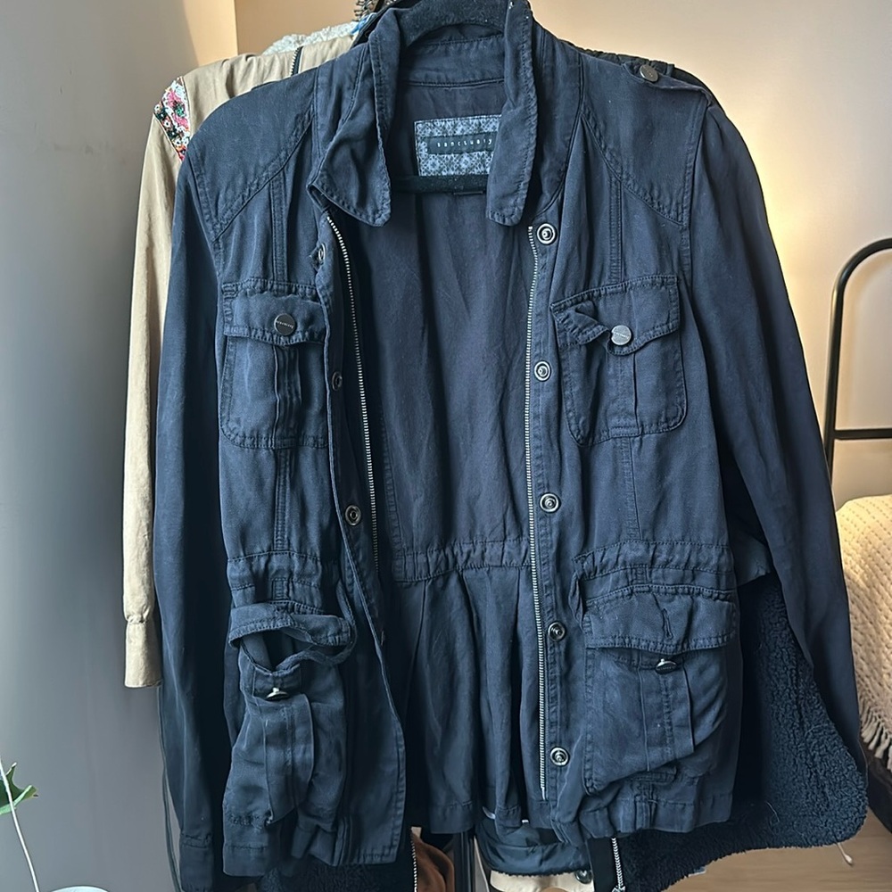 Anthropologie/sanctuary size small black anorak jacket